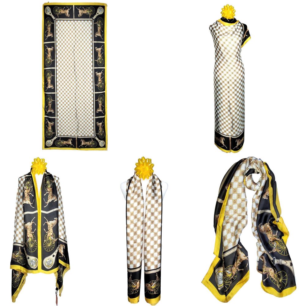 NWT Long Soft Scarf 35"x70" Rectangle Silk Feeling 100% Shawl Wrap 02571 - Picture 1 of 7